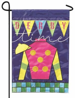 Derby Silk Double Applique Garden Flag