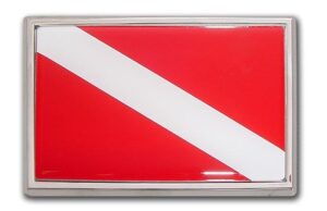 Dive Flag Car Emblem