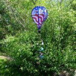 Eagle Patriotic Hot Air Balloon With Tail Spinner