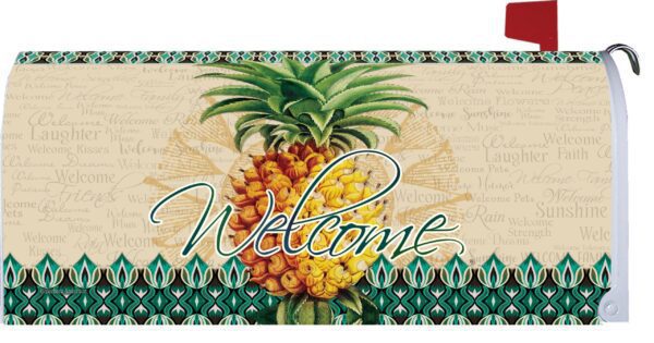 Elegant Pineapple Mailbox Cover