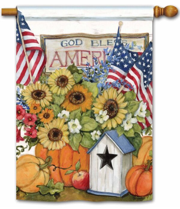 Fall Flags House Flag I AmEricas Flags