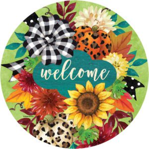 Fall Floral Swag Accent Magnet