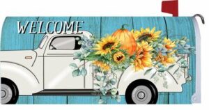Fall Floral Truck Mailbox Cover