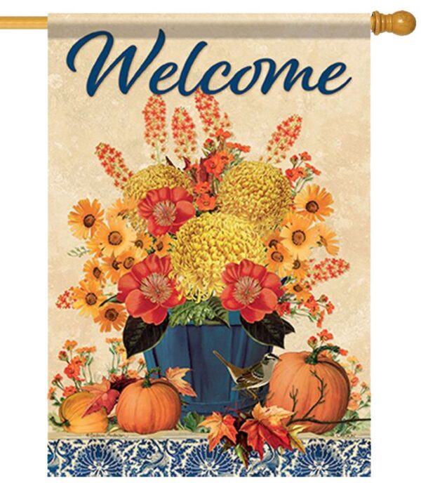 Fall Seasonal Bouquet House Flag I AmEricas Flags