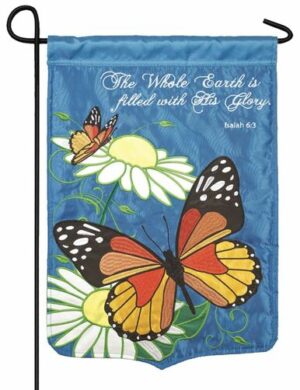 Filled with His Glory Double Applique Garden Flag
