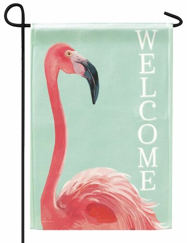 Flamingo Welcome Garden Flag