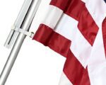 Fly-Right 6ft Rotating Pole and American Flag Kit - Made in the USA