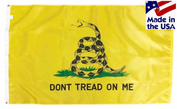 Gadsden Don't Tread On Me Flag 3x5 Nylon - Made in the USA