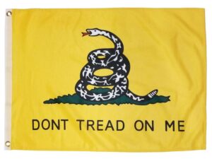 Gadsden Don't Tread On Me Flags - Printed Polyester Printed Polyester 12" x 18"
