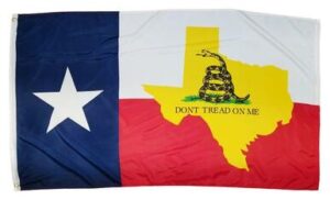 Gadsden Texas Shape Texas 3x5 Flag