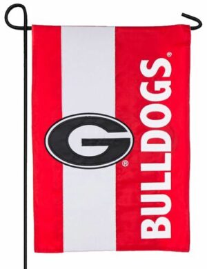 Georgia Bulldogs Embellished Applique Garden Flag
