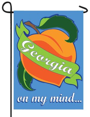 Georgia On My Mind Double Applique Garden Flag