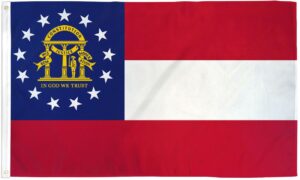 Georgia State 3x5 Flag - 150 Denier Nylon