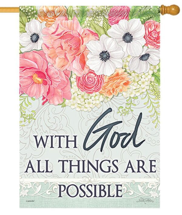 God All Things Possible House Flag