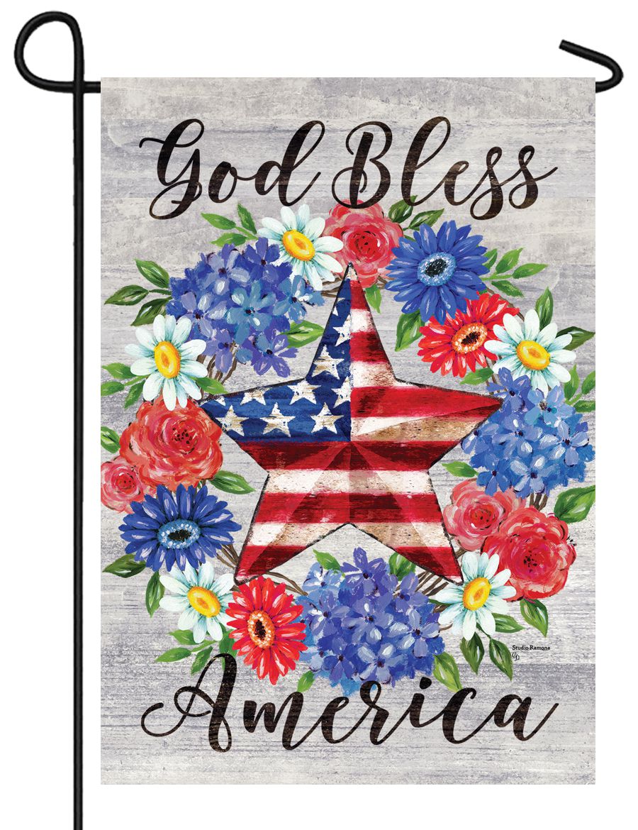 God Bless America Garden Flag - I AmEricas Flags