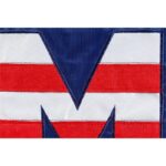 God Bless America Home Applique Garden Flag Detail 2