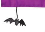 Halloween Truck Dangling Bats Double Applique Garden Flag Detail 1