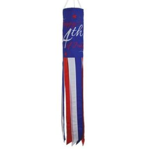 Happy 4th of July Embroidered Windsock