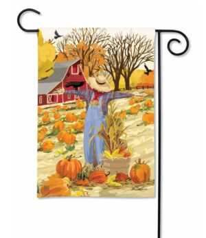 Harvest Scarecrow Garden Flag