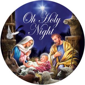Holy Night Nativity Accent Magnet