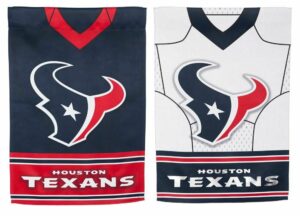 Houston Texans Jersey 2 Sided Embellished House Flag