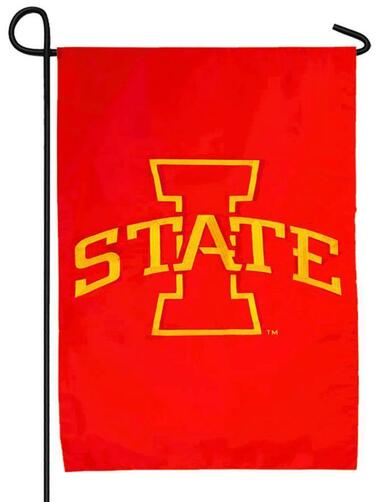 Iowa State University Applique Garden Flag