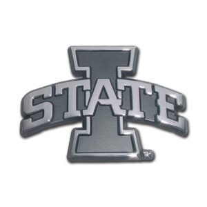 Iowa State University Chrome Car Emblem