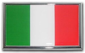 Italian Flag Car Emblem SUV Size
