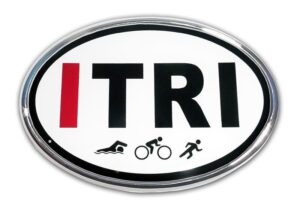 ITRI Triathlon Chrome Car Emblem