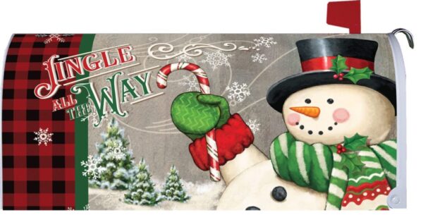 Jingle All the Way Snowman Mailbox Cover