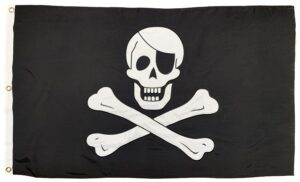 Jolly Roger Pirate Flag 3x5 2-Ply Polyester