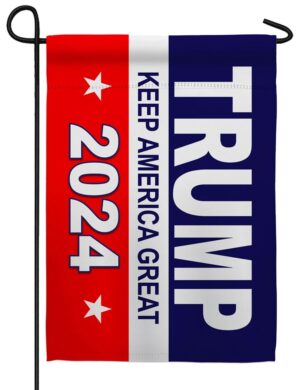 Keep America Great 2024 Sublimated Garden Flag