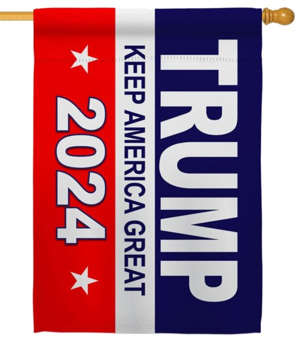 Keep America Great 2024 Sublimated House Flag