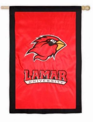 Lamar University Applique House Flag