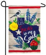 Linen Texas in my Soul Decorative Garden Flag