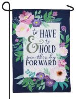 Linen To Have and To Hold Decorative Garden Flag