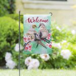 Linen Welcome Mourning Doves Decorative Garden Flag