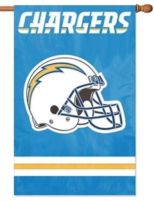 Los Angeles Chargers Applique House Flag