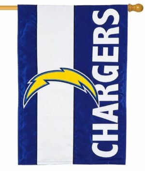 Los Angeles Chargers Embellished Applique House Flag