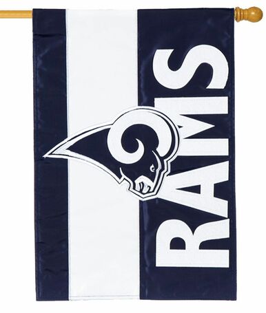 Los Angeles Rams Embellished House Flag