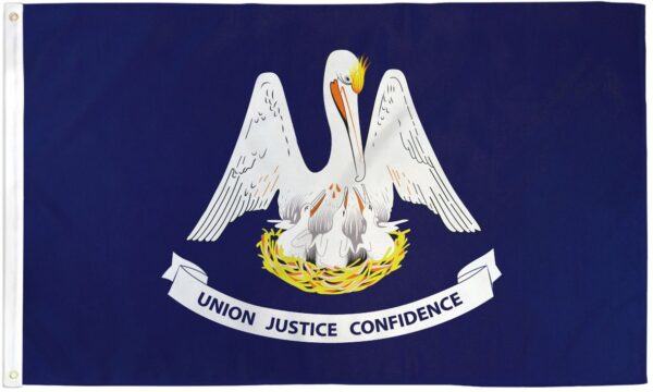 Louisiana State 3x5 Flag - 150 Denier Nylon