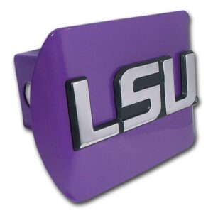 Louisiana State University LSU Block Letter Purple Hitch Cover