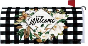 Magnolia Check Mailbox Cover