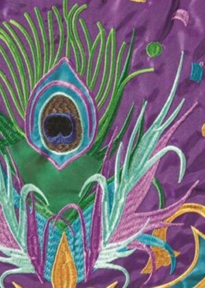 Mardi Gras Mask Double Applique Garden Flag