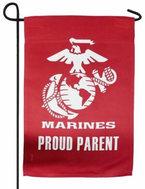 Marine Corps Proud Parent Sublimated Garden Flag