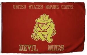 Marine Devil Dogs 3x5 Flag
