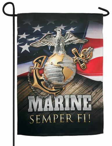 Marine Semper Fi Sublimated Garden Flag