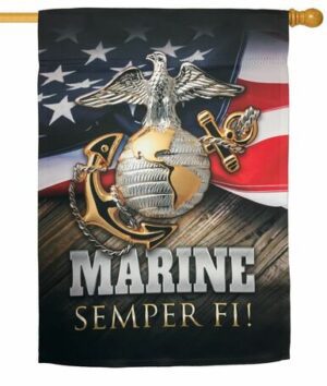 Marine Semper Fi Sublimated House Flag