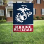 Marine Veteran Garden Flag