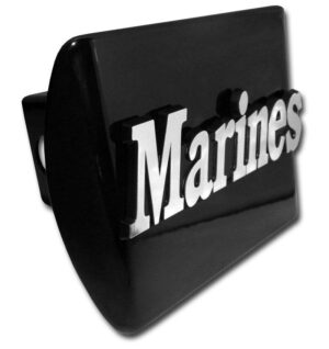 Marines Emblem Black Hitch Cover